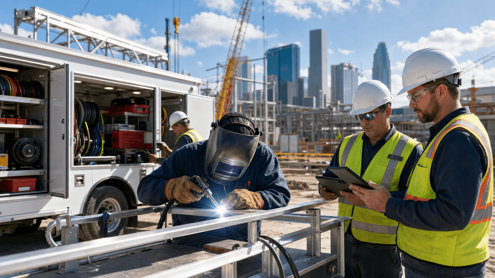 Mastering Mobile Aluminum Welder Support for Busy Houston Sites