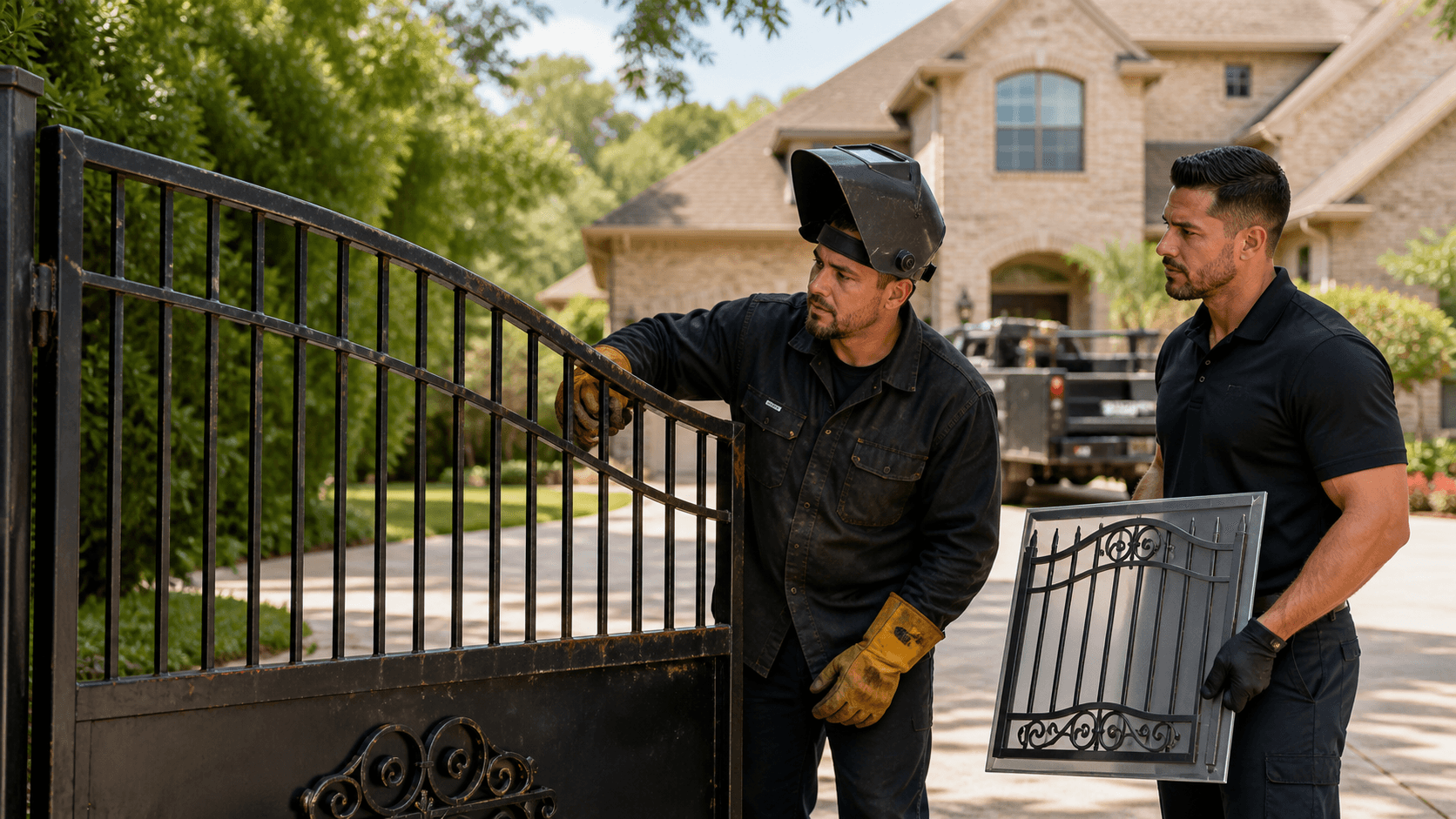 Metal Driveway Gate Repair or Custom Replacement in Houston?