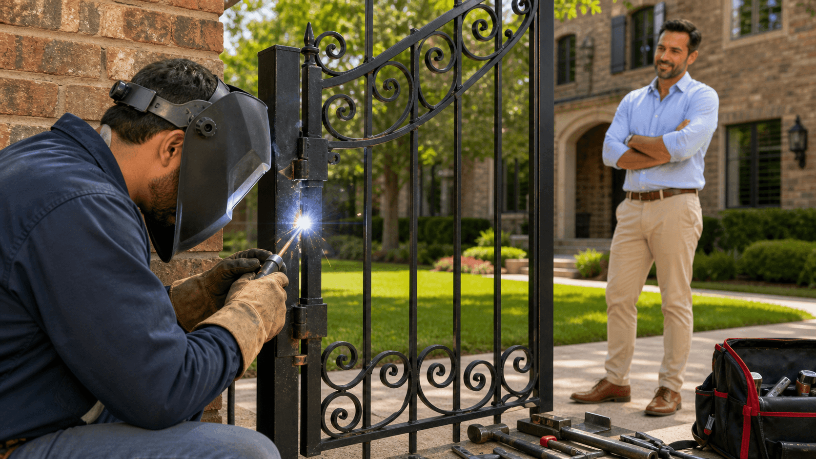 When Metal Fence Gate Repair Beats Full Replacement in Houston